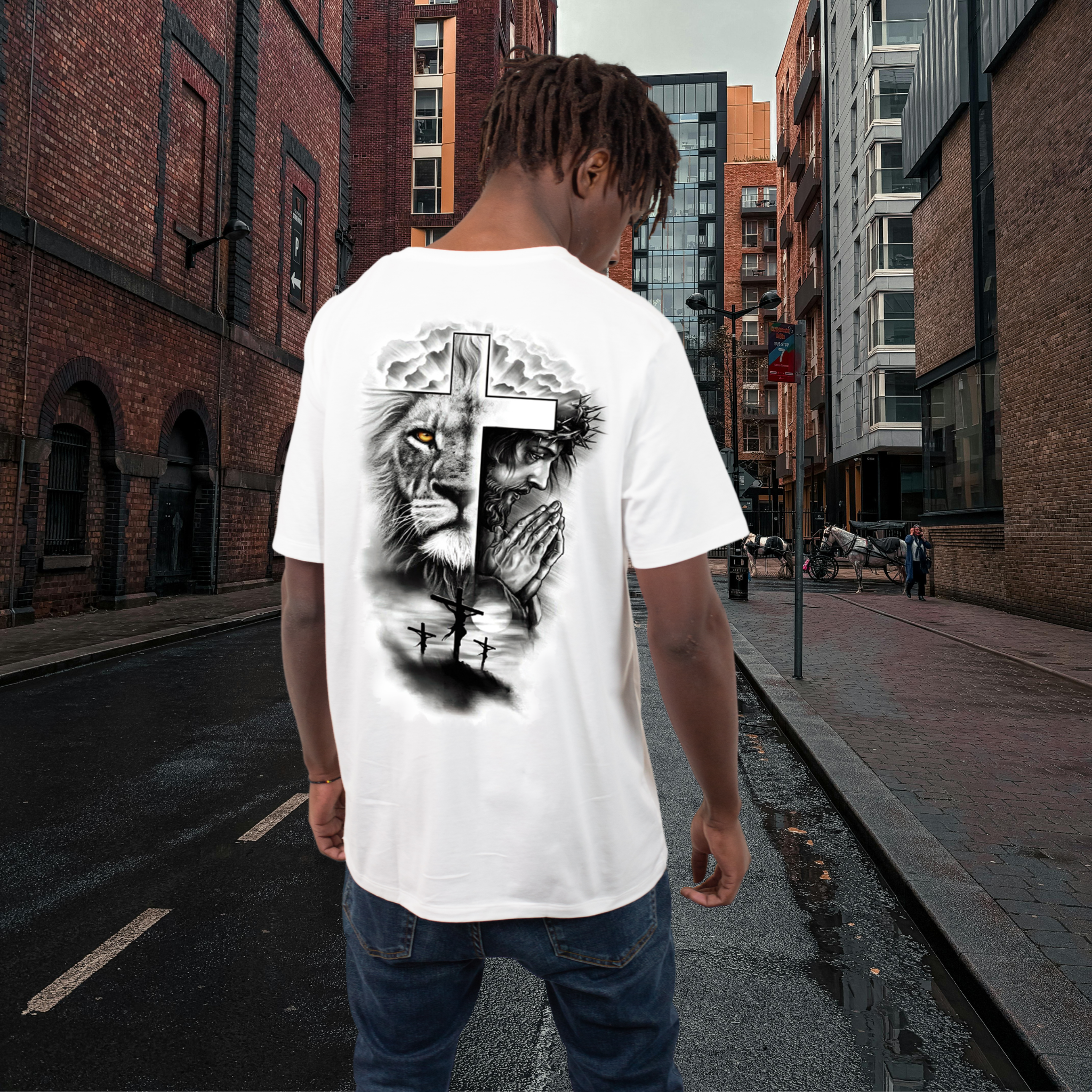 T-shirt oversize il Leone di Giuda