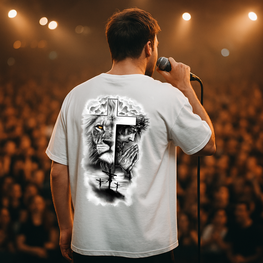 T-shirt oversize il Leone di Giuda